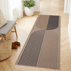 GarveeHome Easy Jute 2x6 Modern Rainbow Runner Rug for Hallway Kitchen Non Slip Indoor Outdoor Runner Door Mat for Laundry Porch