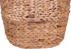 Household Essentials ML-4002 Tall Water Hyacinth Wicker Basket with Handles | Natural, Brown, Natural