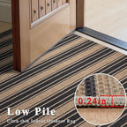 Striped Easy Jute Rug 5x7 Outdoor Patio Rug Washable Rugs for Living Room Bedroom Non Slip Non Shedding Neutral Farmhouse Indoor Outdoor Carpet for Backyard Patio Office