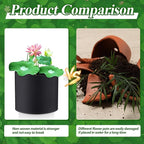 Norme 8 Pcs Aquatic Plant Pots for Pond, Pond Plant Baskets Heavy Duty Fabric Pots for Garden, Aquatic Plants, Bog Plants, Water Lily, Lotus, Flower(8 x 6 Inch)