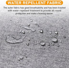 Floor Chair with Water Repellent Fabric 14-Position Adjustable Floor Chair with Back Support Portable Ground Seating for Adults Foldable Meditation Seat with Washable Cover (Light Grey)