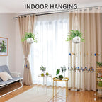 Macrame Plant Hanger - Fits 4 to 12 inches Pots for Indoor Outdoor, 44 Inch, 2 Pack, Ivory (POTS NOT Included)