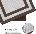 Mattitude Kitchen Mats Set of 2 Cushioned Rugs 0.47 inch Thick Anti-Fatigue Mats for Kitchen Floor,Waterproof Non-Slip Mats and Rugs Set for Office,Floor,Laundry 17.3"×29"+17.3"×59",Chocolate