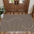 Tangsoo Easy Jute Rug 2x4 Small Rugs for Entryway,Washable Thin Outdoor Door Mat,Non-Slip Indoor Floor Carpet Farmhouse Throw Rainbow Rug for Kitchen Hallway Bedroom Front Porch