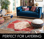 SAFAVIEH Area Rug 6' Square - Natural Fiber Collection - Natural Brown, Handmade Jute, Farmhouse Style, Chunky Textured Thick Pile (NF447A)