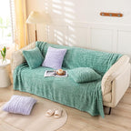 YUSOKI Twin XL Blanket Single Layer,Weight(3.1lb),370GMS-3D Stylish Design for Gift Home Decor (Light Green,65"x90")