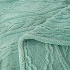YUSOKI Twin XL Blanket Single Layer,Weight(3.1lb),370GMS-3D Stylish Design for Gift Home Decor (Light Green,65"x90")
