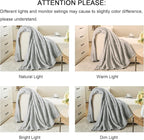 lifein Throw Blanket for Couch-Light Grey Boho Throw Blanket, Soft Fleece Plush Lightweight Blankets&Throws for All Seasons, Fuzzy Decorative Blankets for Livingroom Bed Sofa Chair (50x60, Light Grey)