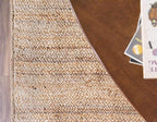 Unique Loom Braided Jute Collection Area Rug - Dhaka (9' x 12' 2" Rectangle, Natural)