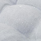 QILLOWAY Outdoor Seat/Back Chair Cushion Tufted Pillow, Spring/Summer Seasonal Replacement Cushions (Silver/Grey).