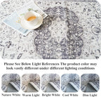 Hallway 4x8 Washable Runner Rug: Oriental Stain Resistant Entryway Kitchen Rug Farmhouse Soft Carpet for Bathroom Bedroom Thin Laundry Room Floor Mat with Non Slip Backing for Pets Family(4x8,Grey)