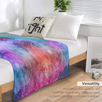 Mandala Throw Blanket Colorful Floral Flowers Bohemian Boho Blanket for Sofa Bed Couch Chair Or Dorm 70"x80"