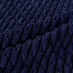 Set of 4 Navy Blue Decorative Throw Pillow Covers 18x18 Inch Corduroy Pillow Covers for Bed Couch Sofa Living Room Soft Square Cushion Cases