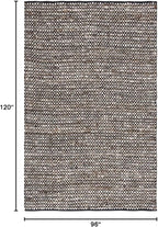 SAFAVIEH Area Rug 8x10 - Natura Collection - Large - Black & Ivory, Handmade Flat Weave Wool & Jute, Ideal for Living Room, Bedroom, Dining Space (NAT349Z)