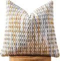 AmHoo Boho Chenille Pillow Cover Decorative Tufted Pillowcase for Couch Bed Sofa Bedroom Living Room Modern 18 x 18-Inch Grey