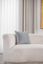 Throw Pillow Covers 16x16 Light-Grey: Pack of 2 Cozy Soft Velvet Square Modern Luxury Decorative Throw Pillow Cases for Sofa Couch Living Room Bed Home Decor