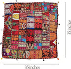 THE ART BOX 35" X 35" Large Boxed Shaped Premium Hypoallergenic Square Stuffer Best for Meditation Floor Pillow Cover, Mandala Ottoman Cushion, Dog Beds, Lounger, Pet Beds