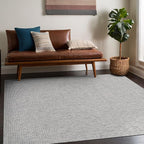 Beverly Rug Easy Jute Gray Rug 4x6 Solid Washable Durable Outdoor Indoor Area Rugs for Living Dining Room Patio Office Stain Resistant Non Shedding Casual Indoor Outside Carpet (4 x 6 Gray)