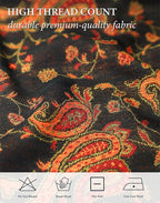 Achillea Reversible Paisley Pashmina Rave Scarf – Exotic Indian Shawls and Wraps for Evening Dresses, Festivals, All Seasons