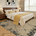 5x7 Jute Rug for Living Room: Farmhouse Carpet Indoor Outdoor Washable Non Slip Area Rug for Bedroom Patio Backyard Dining Room Table Home Office - Modern Brown