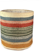 Planter Basket Modern Woven Basket for 10" Flower Pot Floor Indoor Planters, 12” x 12” Storage Organizer Basket Rustic Home Decor, Boho Chic Storage Earth-Friendly Cotton ECO-Twist Planter