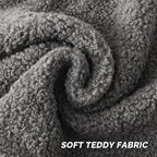 FUTEI Dark Grey Throw Pillow Covers 16x16 Inch Set of 2,Furry Faux Fur Teddy Boucle Textured Cushion Covers,Soft Fluffy Decorative Pillow Case,Home Decor for Couch Bed Living Room Office Car