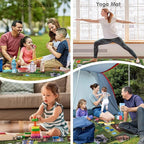 Extra Large Picnic Blankets Waterproof Foldable (60"x 80") Boho Beach Blanket Waterproof Sandproof,3-Layer Thicking Mat Outdoor Packable Camping Blanket
