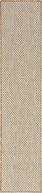 Nourison Home Courtyard Jute Ivory 2'2" x 8' Area Rug - Easy Clean, Non Shedding, Bed Room, Living Room, Dining Room, Kitchen (8' Runner)