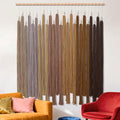 KHOYIME Macrame Wall Hanging Large Boho Home Decor Aesthetic, Bohemian Brown Tassels Tapestry Modern Handmade Artwork Chic Wall Art Decorations for Dining Living Room Bedroom Nursery Office 38.5"x43"
