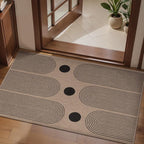 Tangsoo Rainbow Easy Jute Rug 2x4 Small Rugs for Entryway,Washable Thin Outdoor Door Mat, Non-Slip Indoor Floor Carpet Farmhouse Throw Mat for Kitchen Hallway Bedroom Front Porch