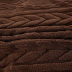 YUSOKI Queen Size Blanket Single Layer,Weight(4.4lb),370GMS-3D Stylish Design for Gift Home Decor (Brown,90"x90")