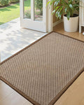Color&Geometry Handwoven Jute Entry Rug - Natural Textured Front Door Mat 36"x60", Non-Slip Durable & Eco-Friendly Doormat for High-Traffic Entrance, Rustic Farmhouse Welcome Mat, Jute Tan
