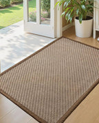 Color&Geometry Handwoven Jute Entry Rug - Natural Textured Front Door Mat 36"x60", Non-Slip Durable & Eco-Friendly Doormat for High-Traffic Entrance, Rustic Farmhouse Welcome Mat, Jute Tan