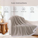 WRENSONGE Pineapple Stitch Throw Blanket, Sand Soft Cozy Fluffy Warm Hand Made Throw Blankets for Couch, Sofa, Chair, Bed, Camping, Picnic, Travel Lightweight Bed Blanket - 50"*60"