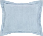 Better Trends Jullian Collection is Super Soft and Light Weight in Bold Stripes Design 100% Cotton Tufted Unique Luxurious Machine Washable Tumble Dry, Standard Sham, Blue