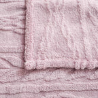 YUSOKI Queen Size Blanket Single Layer,Weight(4.4lb),370GMS-3D Stylish Design for Gift Home Decor (Rose Pink,90"x90")
