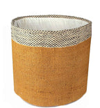 Planter Basket Modern Woven Basket for 10" Floor Indoor Planters, 12” x 12” Storage Organizer Basket Rustic Home Decor, Boho Chic Storage Earth-Friendly Cotton ECO-Twist Planter ( Style M37)