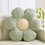 Flower Pillow Flowers Shaped Pillow Cushion Decorative Daisy Pillow for Bed Cute Throw Pillow Flower Floor Pillow Soft Seat Cushion Sage Cushion 19.6"