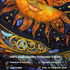 Spenlife Celestial Sun and Moon Tapestry Cosmic Tapestry for Bedroom Astral Tapestries Wall Hanging Bedroom Living Room Wall Art and Home Decor 44x60 Blue