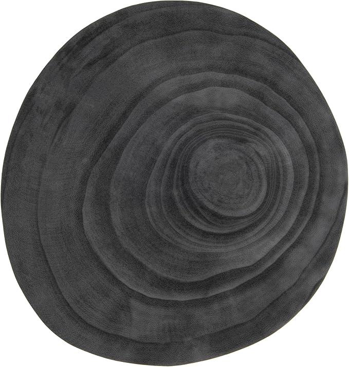 Creative Co-Op Decorative Paulownia Wood Pedestal, Black, 11"