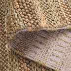 SAFAVIEH Area Rug 9x12 - Natural Fiber Couture Collection - Large - Green & Natural, Handmade Jute, Ideal for Living Room, Bedroom, Dining Space (NFC101Y)