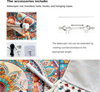 capasin Mandala Boho Macrame Wall Hanging Tapestry For Bedroom Tapestries Vertical Art Fabric Decor Door Living Room Bohemian (Style B, 17.5 * 43)