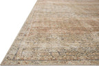Loloi Amber Lewis Cambria Collection CBR-08 Ocean/Brick 3'-6" x 5'-6" Accent Rug Jute, Neutral, Vintage Style, Antique Tone, Living, Bedroom, Dining, Carpet