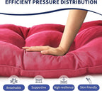 Outdoor Bench Cushion, 48x18x5 Inch, Waterproof Bench Cushion for Outdoor/Indoor Furniture, Tufted Patio Bench Seat Cushion, Fade Resistant Outdoor Cushions for Porch Swing Couch, Burgundy