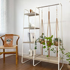 Macrame Kits for Beginners, 3 Set of Plant Hangers DIY Kit: Braided Polyester Ropes 50yds*5mm Burnt Orange, 20yds*2mm Ivory, 60+Pcs Supplies with Step-by-Step Easy Instructions (ORIV)