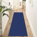 EARTHALL Woven Runner Rug 2x6 Ft Washable Runners for Hallways Cotton Non Slip Rubber Backed Kitchen Runner Braided Indoor Floor Carpet for Entryway, Hallway, Kitchen, Bedroom, Royal Blue/Navy