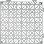 VEVOR Modular Interlocking Cushion, 12 Pack 12" x 12" Splicing Drainage Mats, Soft PVC Interlocking Drainage Floor Tiles, Non-Slip Drainage Holes for Restroom, Bathroom, Kitchen, Pool, Wet Areas, Gray