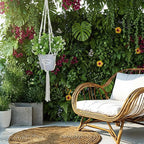 6 Pack Macrame Plant Hangers, 6 Sizes Plant Hangers Indoor with Hooks Boho Hanging Planters Set Hangings Planter Basket Wall Plants Hanger for Boho Home Decor (33.8"/34.4"/44.4" /46.4"/48.8"/63.7")