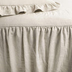 Lush Decor Ruffle Skirt Bedspread Set - 3-Piece Luxurious Farmhouse Bedding - Elegant Ruffle Detail - Timeless Style - Soft Lightweight Sheets - King, Neutral
