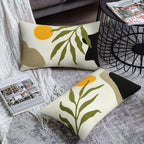 JASEN Boho Lumbar Decorative Pillow Cover, Abstract Geo Throw Pillow Cover Retro Mid Century Cushion Case Pillowcase for Couch Sofa Bedroom (12×20inch,Only 1 Cover)